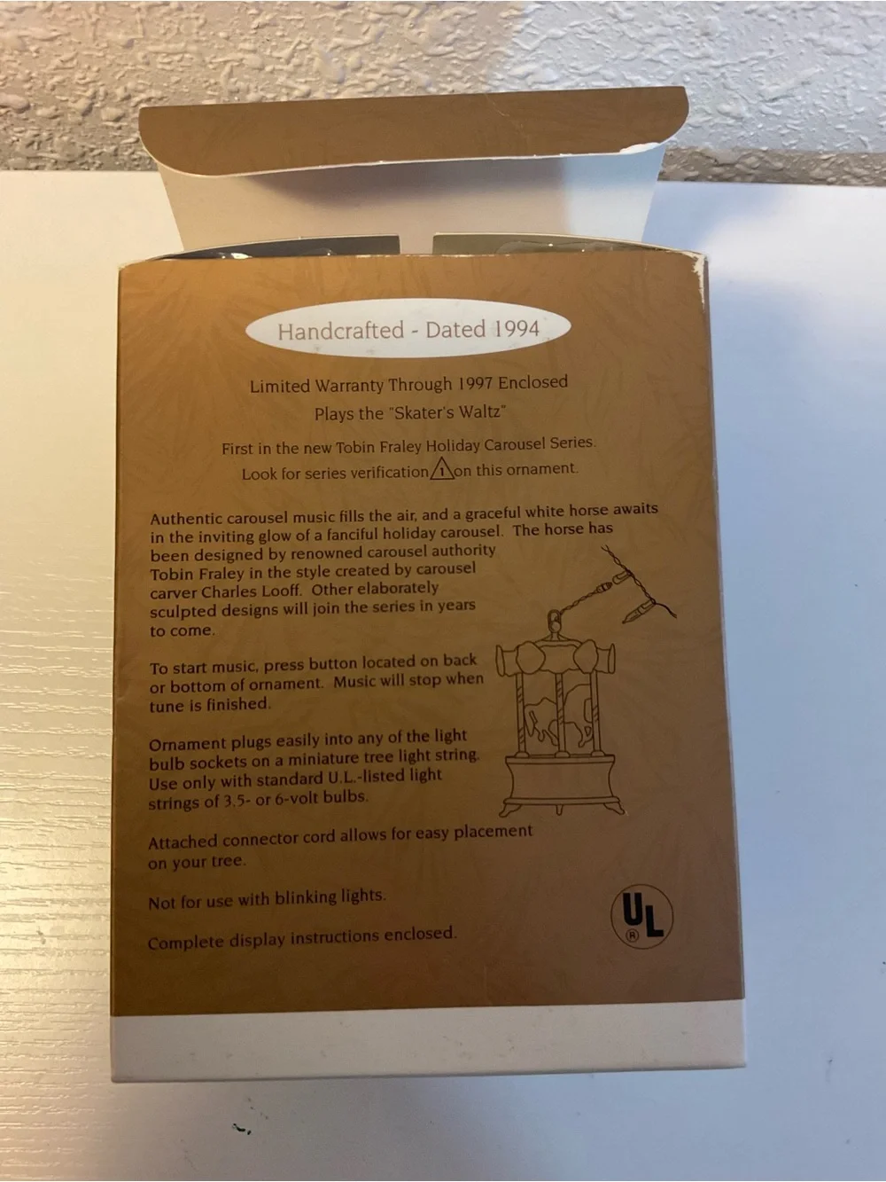 Hallmark “Tobin Fraley Holiday Carousel” Ornament
